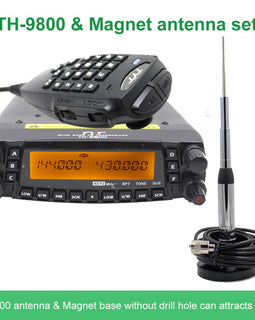 TYT TH-9800 Plus Walkie Talkie 50W Car Mobile Radio Station Quad Band 29/50/144/430MHz Dual Display Scrambler TH9800