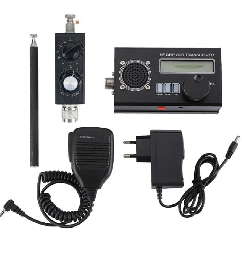 New USDX 8 Band SDR All Mode USB, LSB, CW, AM, FM HF SSB QRP Transceiver QCX-SSB + Mini-ANT 20W QRP Shortwave Antenna