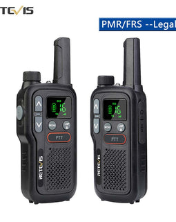 Retevis RB618 Mini Walkie Talkie Rechargeable Walkie-Talkies 1 or 2 pcs PTT PMR446 Long Range Portable Two-way Radio For Hunting